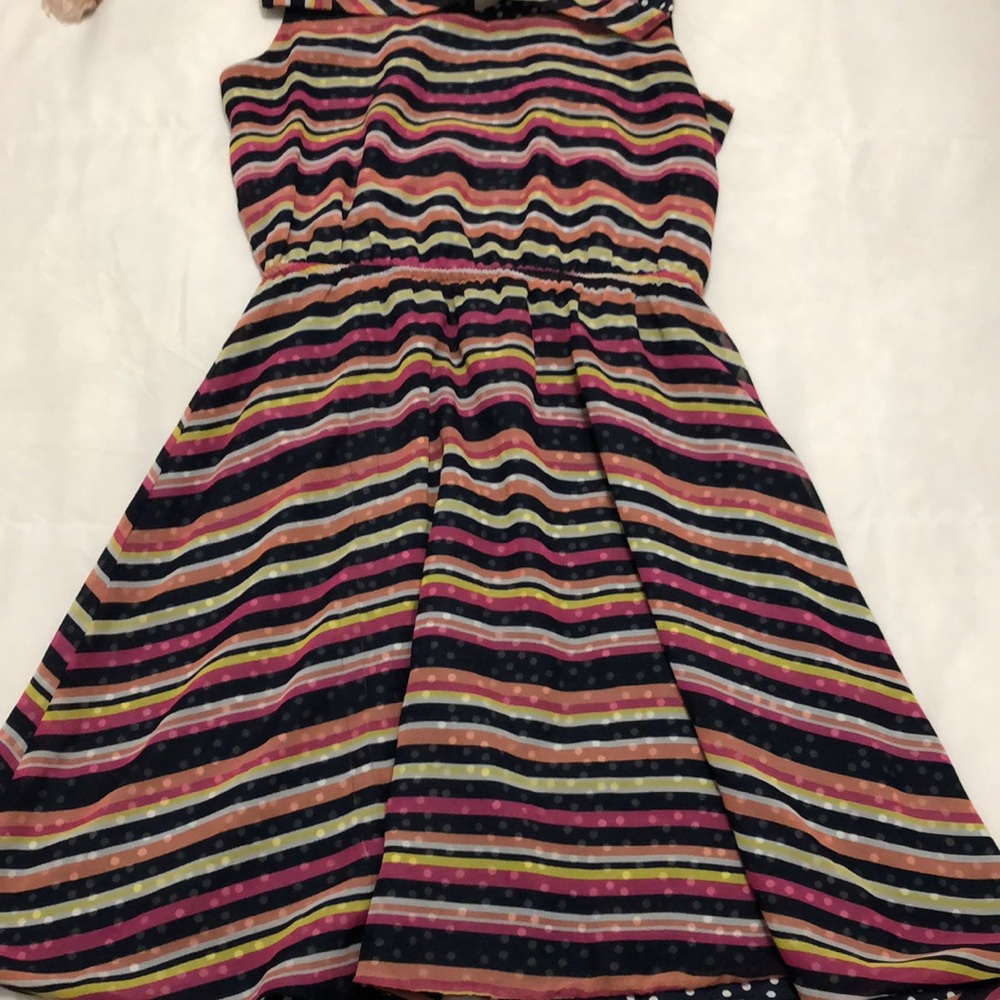 Striped pink dress